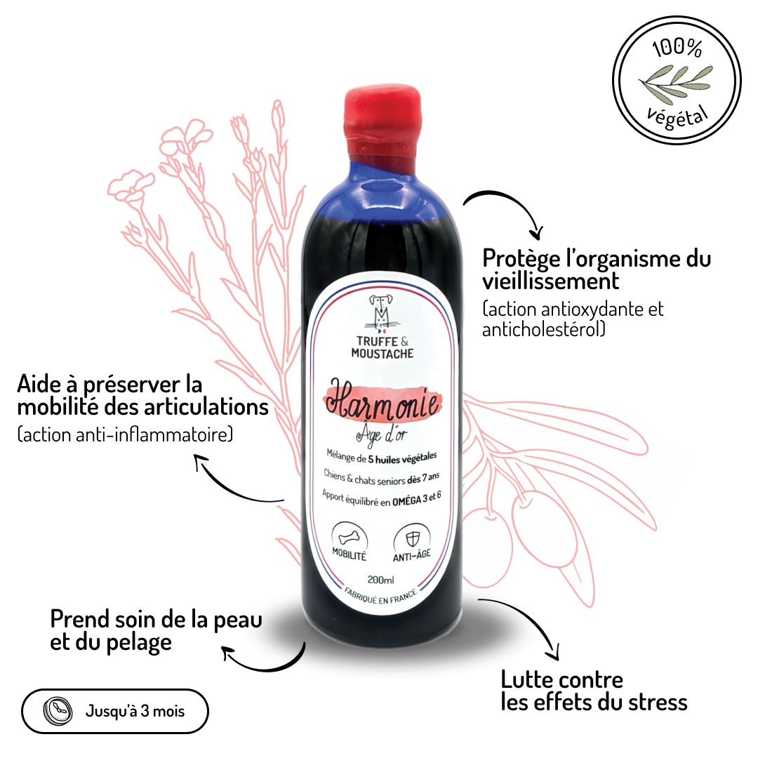 Huile Végétale pour Senior, "Harmonie Âge d'Or"
