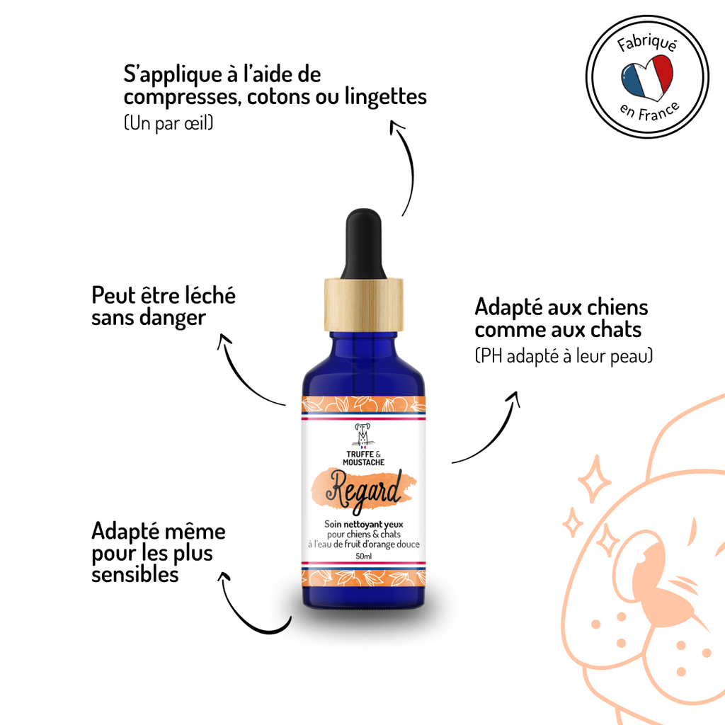 Soin Nettoyant yeux pour chien & chat, "Regard"
