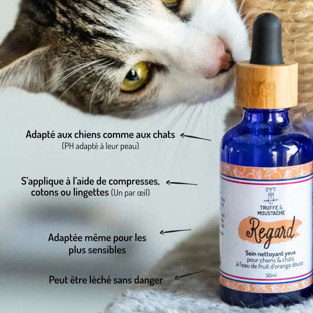 Soin Nettoyant yeux pour chien & chat, "Regard"